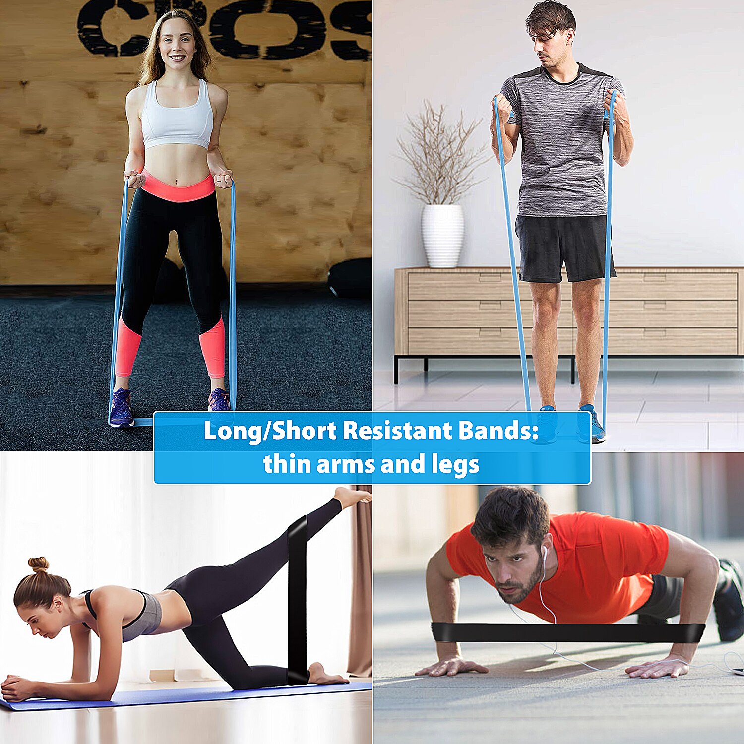 12 In 1 Adjustable Push Up Board With Resistance Band Foldable Exercise Push-up Stand Home Training Fitness Equipment