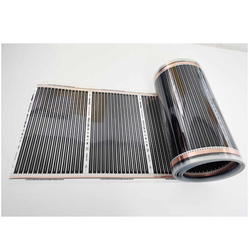 film riscaldante a infrarossi a pavimento 220V sistema elettrico a pavimento caldo 80W/m2 larghezza 50CM tappetino riscaldante per riscaldamento domestico realizzato in corea