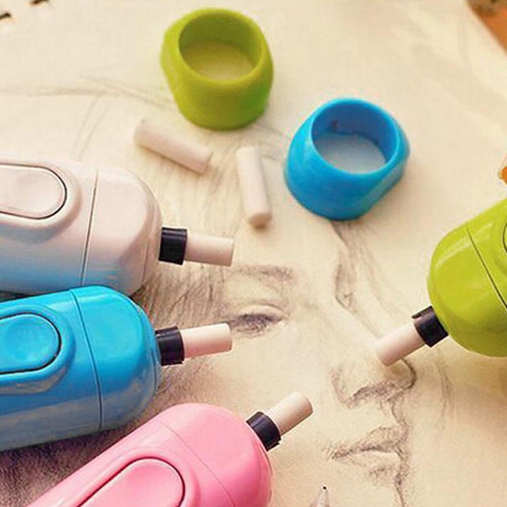 1 PC Battery Operated Eraser Electric Eraser Automatic School Supplies Stationery Child Escolar Papelaria