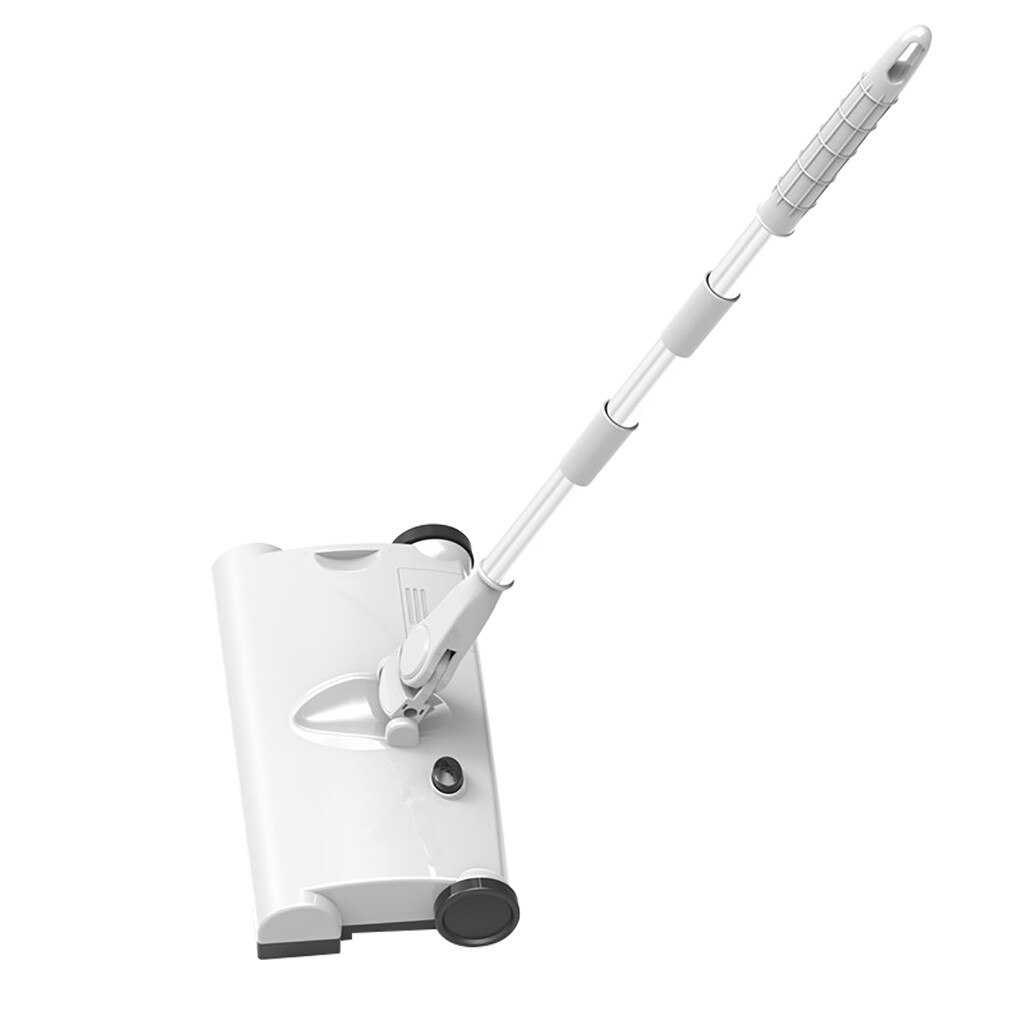 Household Wireless Broom Sweeper Electric Mop Pusher Sweeper Vacuum Cleaner Sweeper multifunctional machine low noise Rotary: white