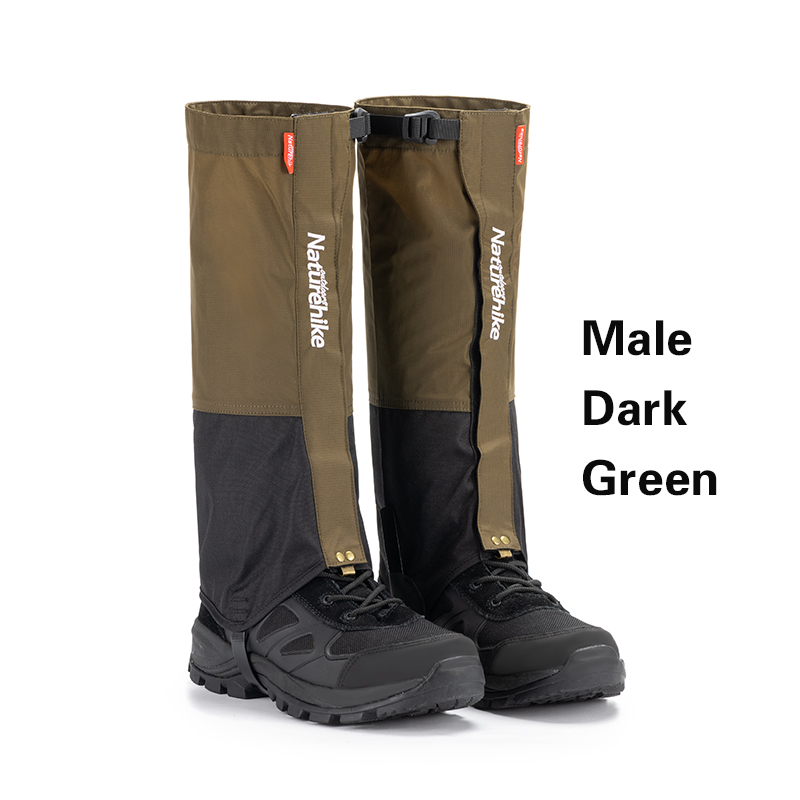 Naturehike – guêtre de randonnée en plein air, randonnée sur la neige, couverture de protection des jambes, léger, Camping d&#39;hiver, voyage, équipement de ski: Male Dark Green