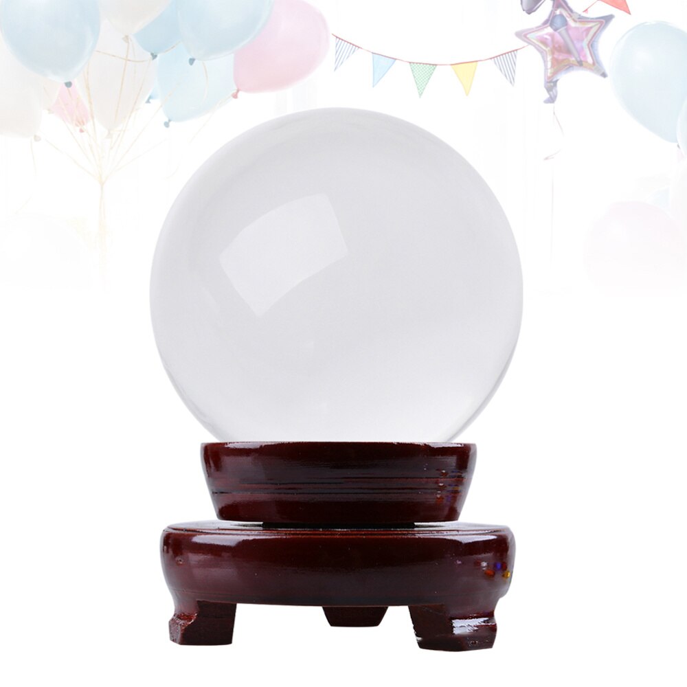 80MM cristal fotografía Prop meditación malabares Pantalla de esfera de vidrio