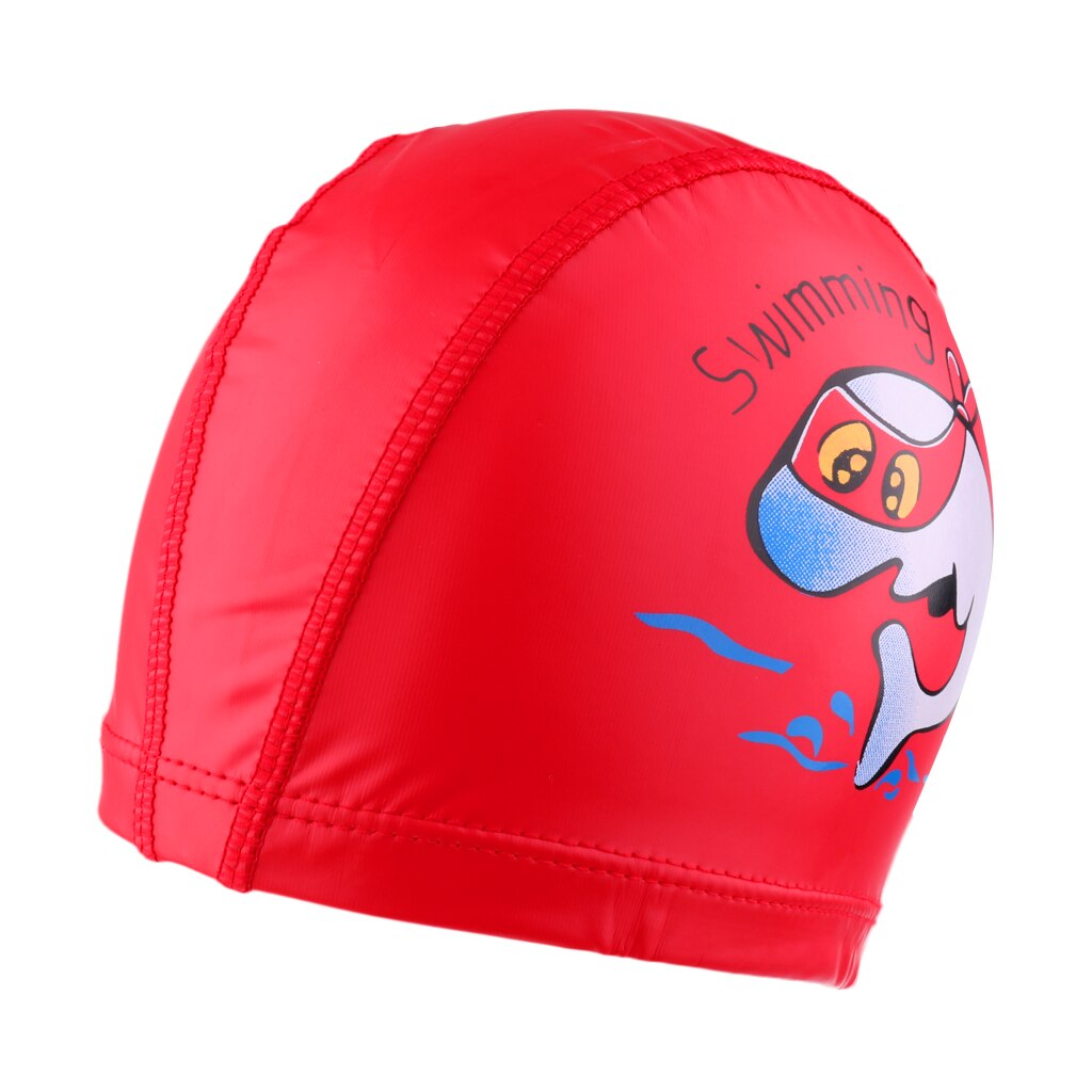 Gorros con estampado de delfín para niños, de nailon, Multicolor, para nadar