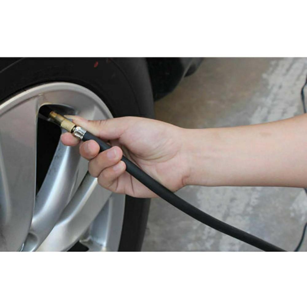 Tire Pressure Inflator Gauge Nozzles LCD Digital Tire Tyre Inflation Pump with Pressure Gauge Accessories