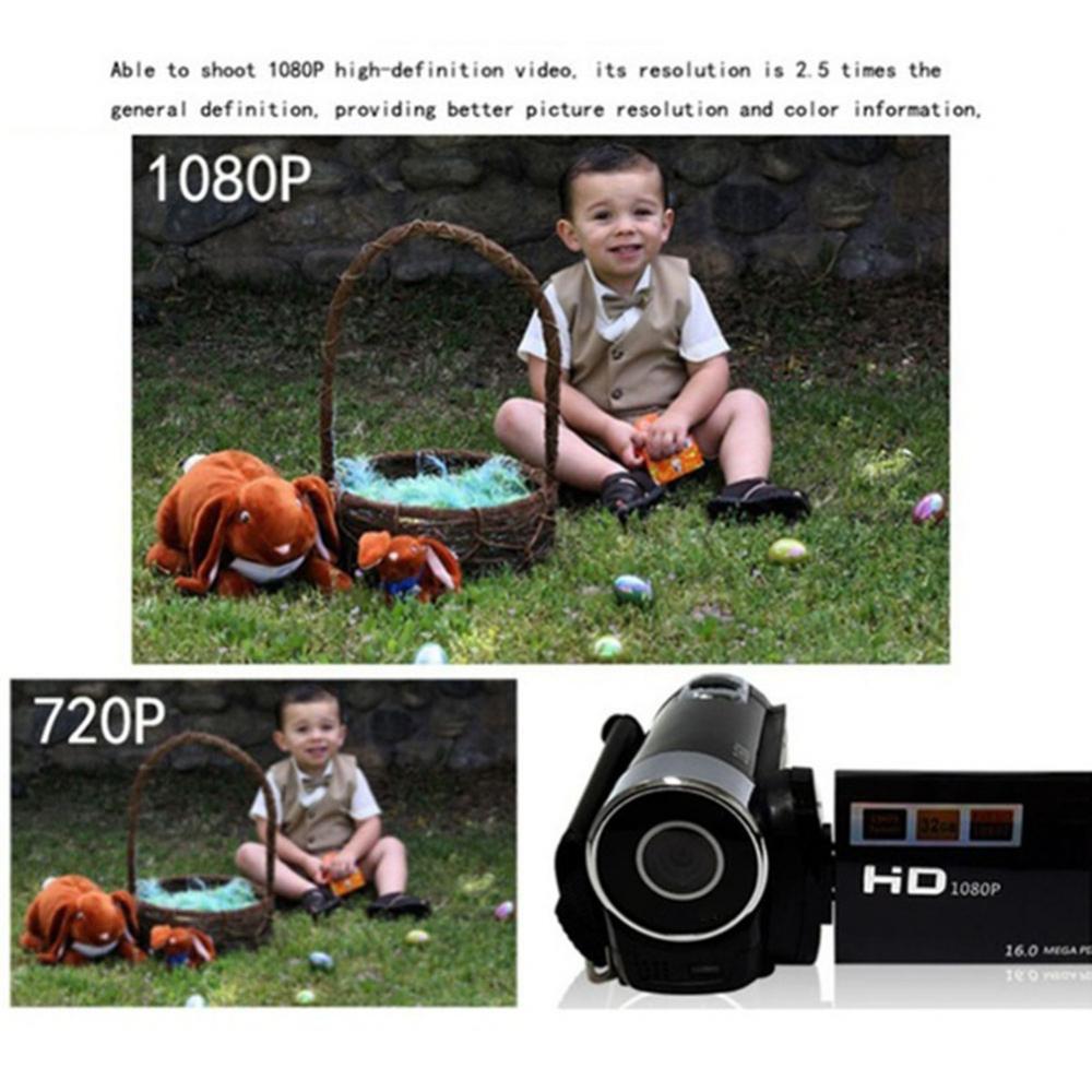 HD 1080P Video Kamera Digital Camcorder 2,7 Zoll 16MP hoch Definition DV Kameras 270 Grad Dreh Digitale Camcorder