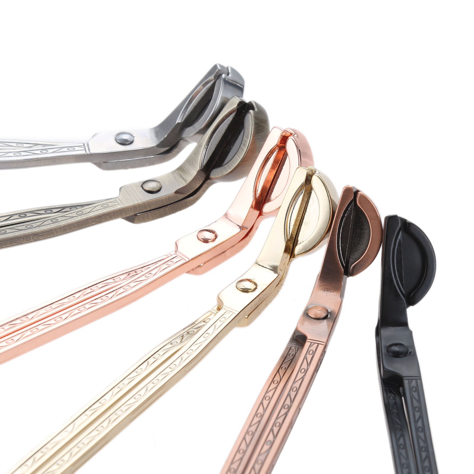 Stainless Steel Candle Wick Trimmer Candle Scissors Trim Cutter Snuffers Semicircular Decorative Candle Accessories