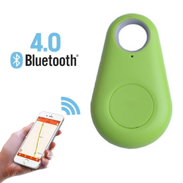 Mini smart tag bluetooth tracker trådløs anti-mistet alarm børnetaske tegnebog nøglefinder mistet minder om bilkæledyr: Grøn