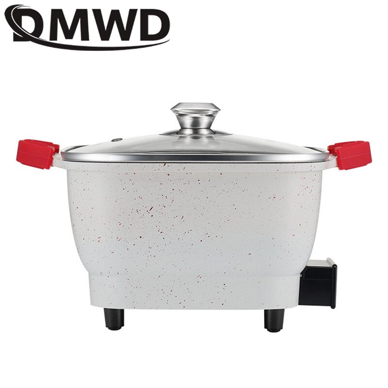 DMWD Electric cooker pot Mini multifunctional electric cooker Non-stick coating boiler electric frying pan pot noodle pot