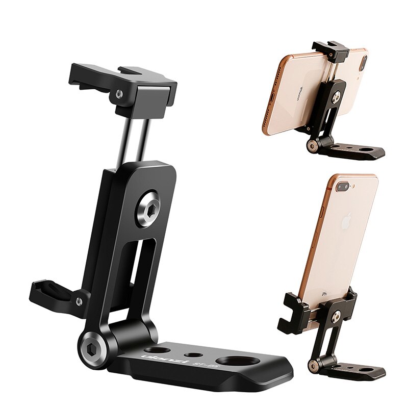 Ulanzi ST-05 Opvouwbare Mini Telefoon Statief Mount Adapter Verticale 360 Rotatie Statief Stand voor iPhone X 8 7 Samsung S8 7 Redmi