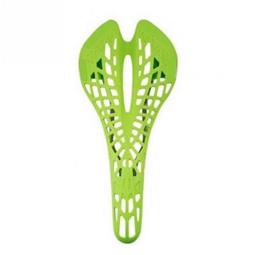 Ultralichte Shockproof Spider Web Mtb Fiets Seat Hollow Zadel Kussen: green