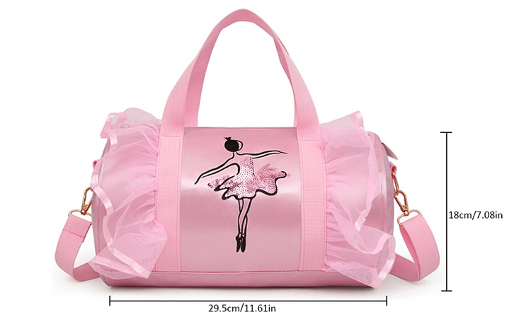 Mädchen Ballett Tasche Spitze Taschen Frauen Ballett Sport Yoga tanzen Gymnastik- Tasche Für Mädchen Handtasche Crossbody Cavans Große Kapazität Tasche