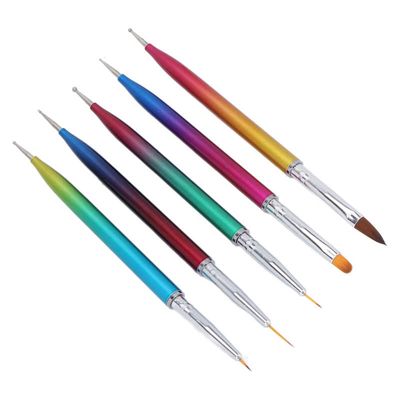 Nail Brushes Double Ended Nail Art Painting Brushes Set for Home for Nail Learners for Salons for Nail Experts