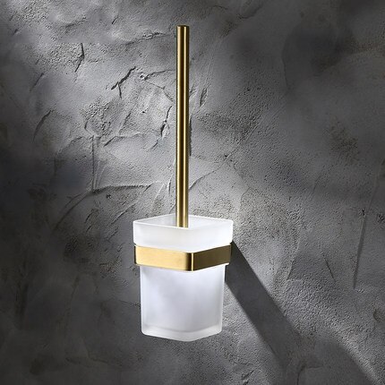 Senlesen Gold pinsel Badezimmer zubehör einstellen Gold Durcheinander Haken Handtuch Schiene Gestell Bar Regal Papier Halfter Zahnbürste Halfter Schlecht: Bürste Halter