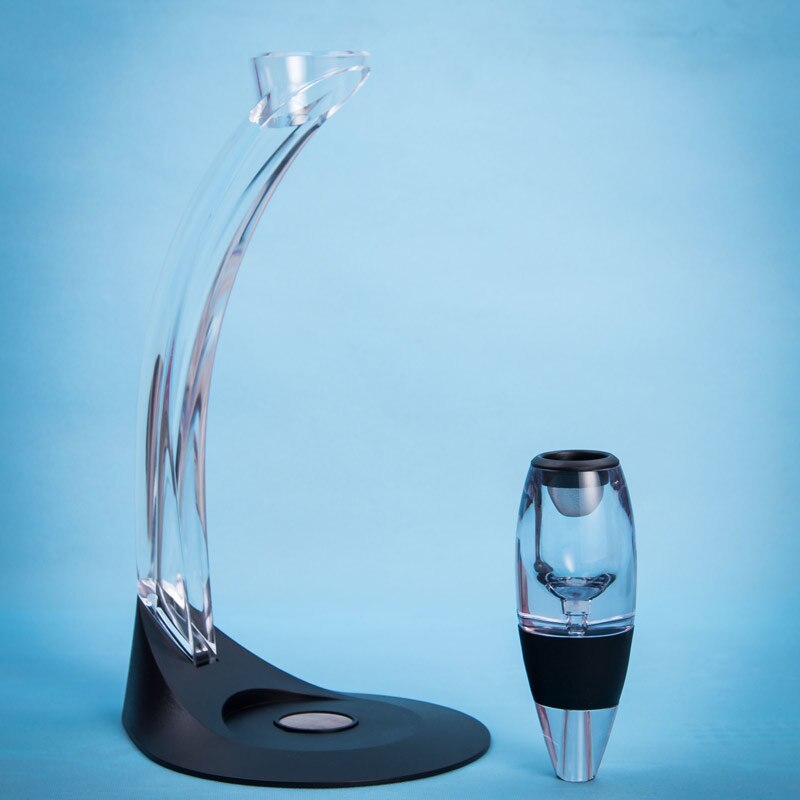 Décanteur à vin rouge | Avec support de filtre, Vodka aérateur d'air rapide pour la maison, Bar à manger, ensemble essentiel L5