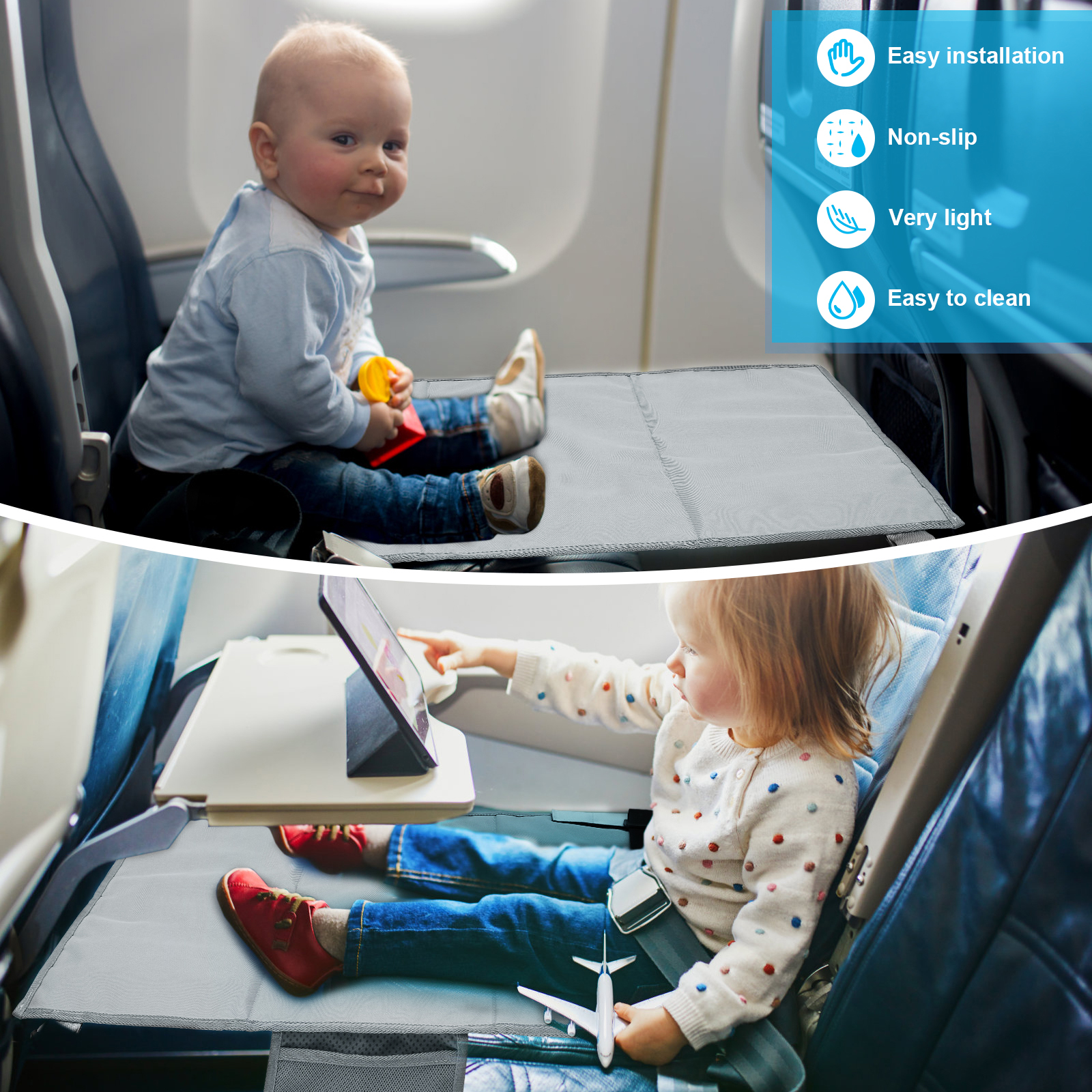 freundlicher Flugzeug Bett Atmungsaktive freundlicher Flugzeug Sitz Verlängerung Tragbare Flugzeuge Fuß Rest Reise wesentliche Flugzeug Fuß Hängematte