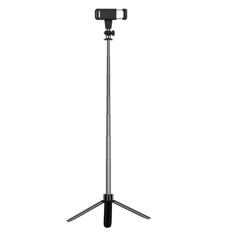 Support pour téléphone extensible tout-en-un Selfie Stick trépied avec télécommande Bluetooth et trépied pour appareils Apple et Android
