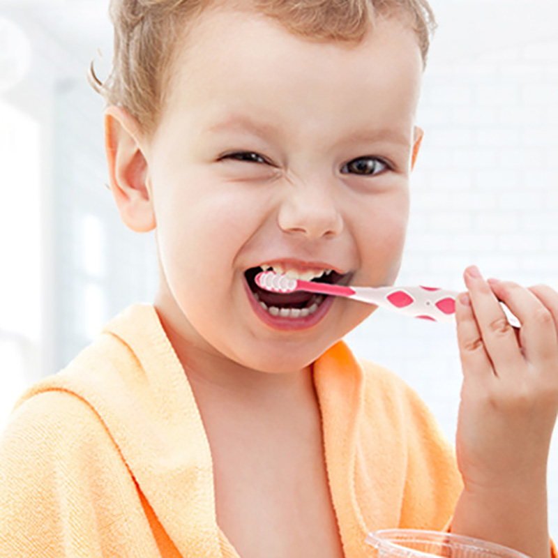 4 Stks/set Cartoon Herten Patroon Baby Tandenborstels Antislip Leuke Baby Tanden Care Kids Tandenborstel Set Baby Care