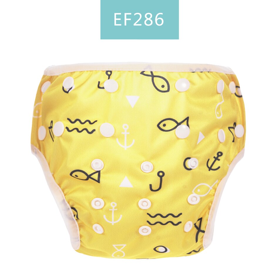 Happy Flute 1pc dziecko lato wodoodporne regulowane pieluszki tekstylne basen Pant pływanie majtki na pieluchę wielokrotnego użytku zmywalna pieluszka dla niemowląt: EF286