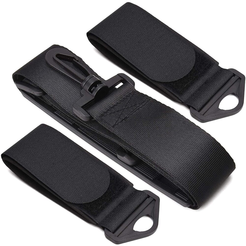 Nylon skitasker justerbar skistang skulder håndholder lash håndtag stropper porter krog løkke beskytter til ski snowboard: B