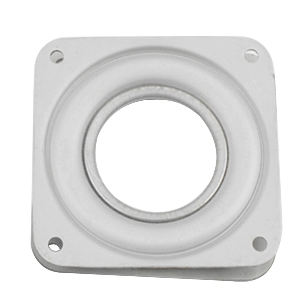 3 Inch Lager Thuis Display Stand Hardware Fitting Vierkante Meubels Ijzer Wit 360 Graden Roterende Draaitafel Platen Bureau
