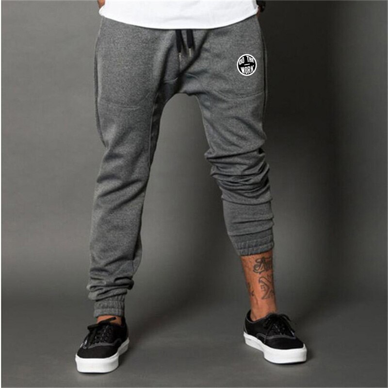 Mode Trainingspak Bodems Heren Sportscholen Broek Joggingbroek Broek Calca Masculina Pantalon Homme Heren Joggers Broek: L / gray