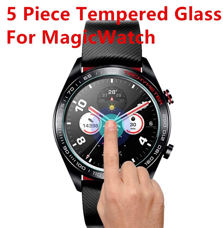 Szkło ochronne do ekranu Huawei Honor Watch magiczne szkło hartowane do Honor MagicWatch 2: 5pcs for MagicWatch