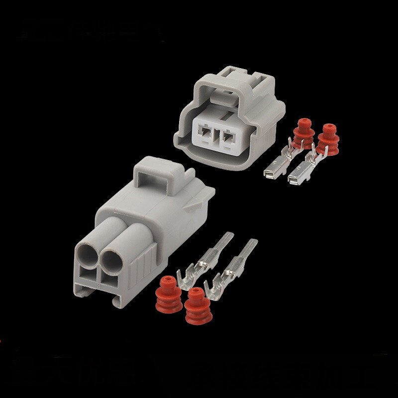 100Sets Sumitomo 2 pin Female Male Connector 6189-077 Engine E-RS Water Temperature Sensor ECT Connector