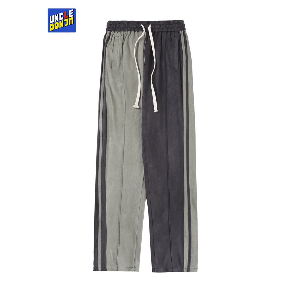 UNCLEDONJM Colour block sweatpants mens street wear hip hop pants mens joggers pants urban streetwear mens joggers