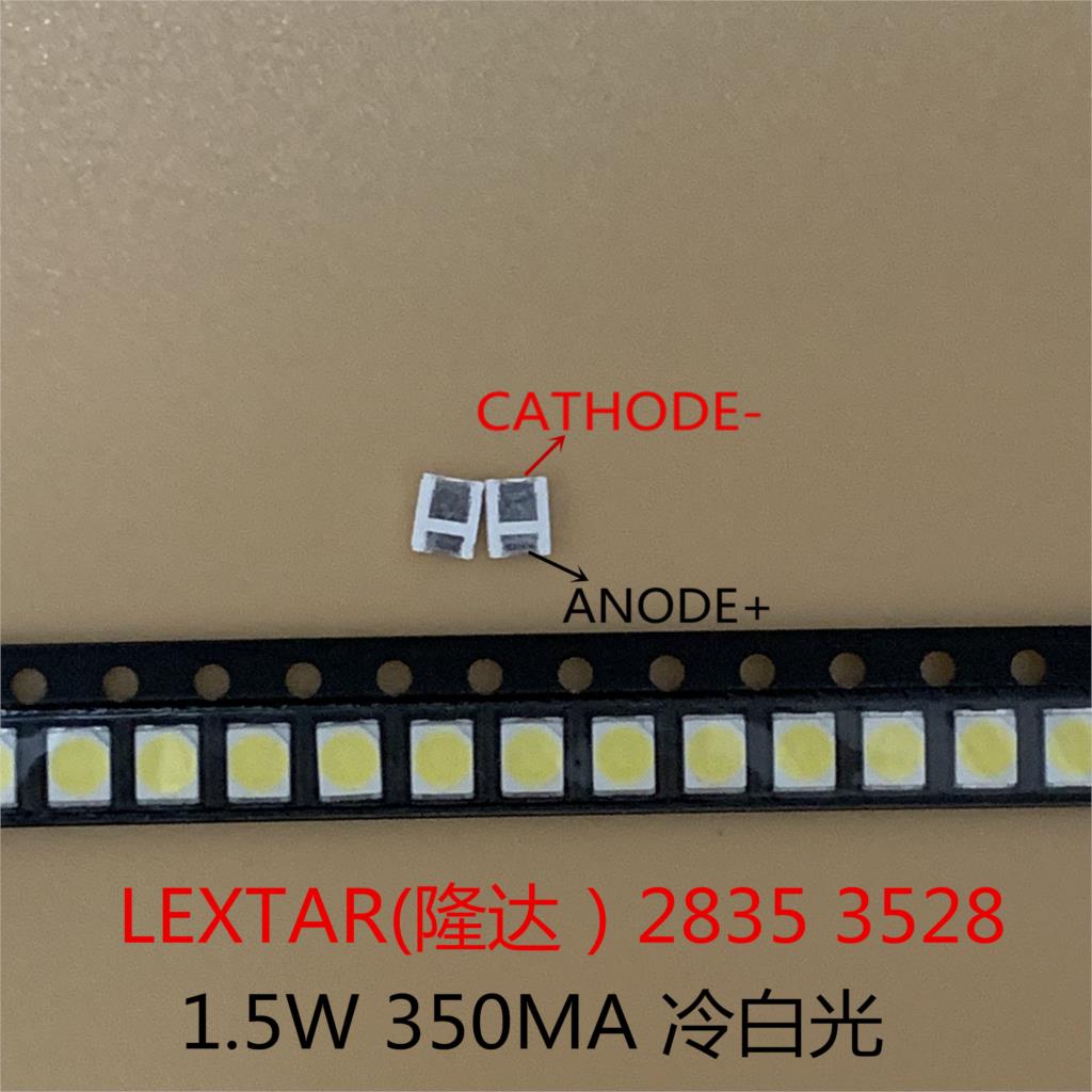 1000PCS Original LEXTAR 2835 3528 1210 3V 1w-2W SMD LED For Repair TV Backlight Cold white LCD Backlight LED