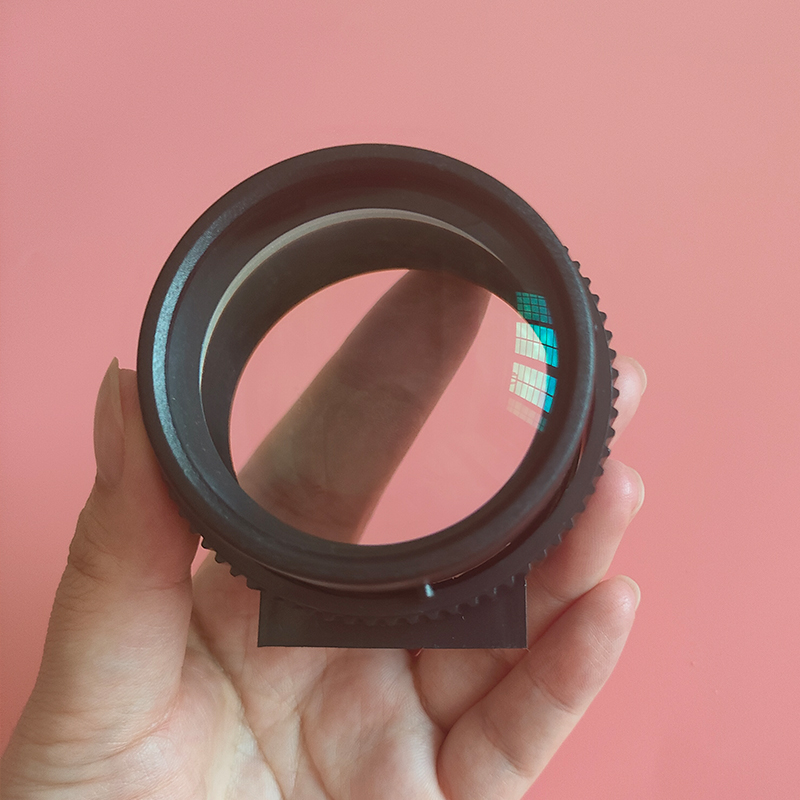 Lente HD para proyector LCD de 4,3 pulgadas, 3 uds., longitud focal de proyección de elementos, lente de cristal con lupa de 142mm