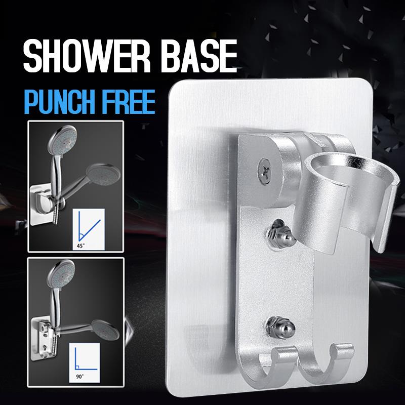 Shower Pedestal Aluminum Household Hooks Wall Mount Fixed Spray Nozzle Bracket Shower Holder Handheld Bathroom Faucet Economic