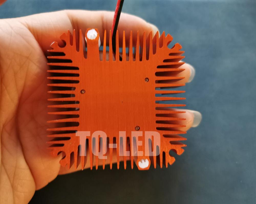 12v aluminium heatsink radiator med blæser til 5w 10w 20w høj effekt led hul afstand 5.5cm