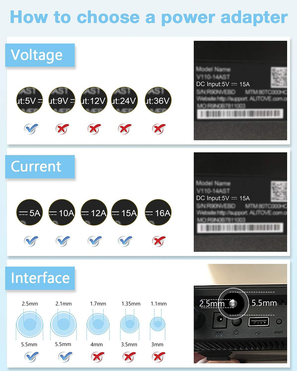 5V Power Supply 5 Volt 15A 75W Adapter 100V~240V AC to DC Converter 5 Vdc 15 Amp Power Transformer for LED Pixel Strip Light