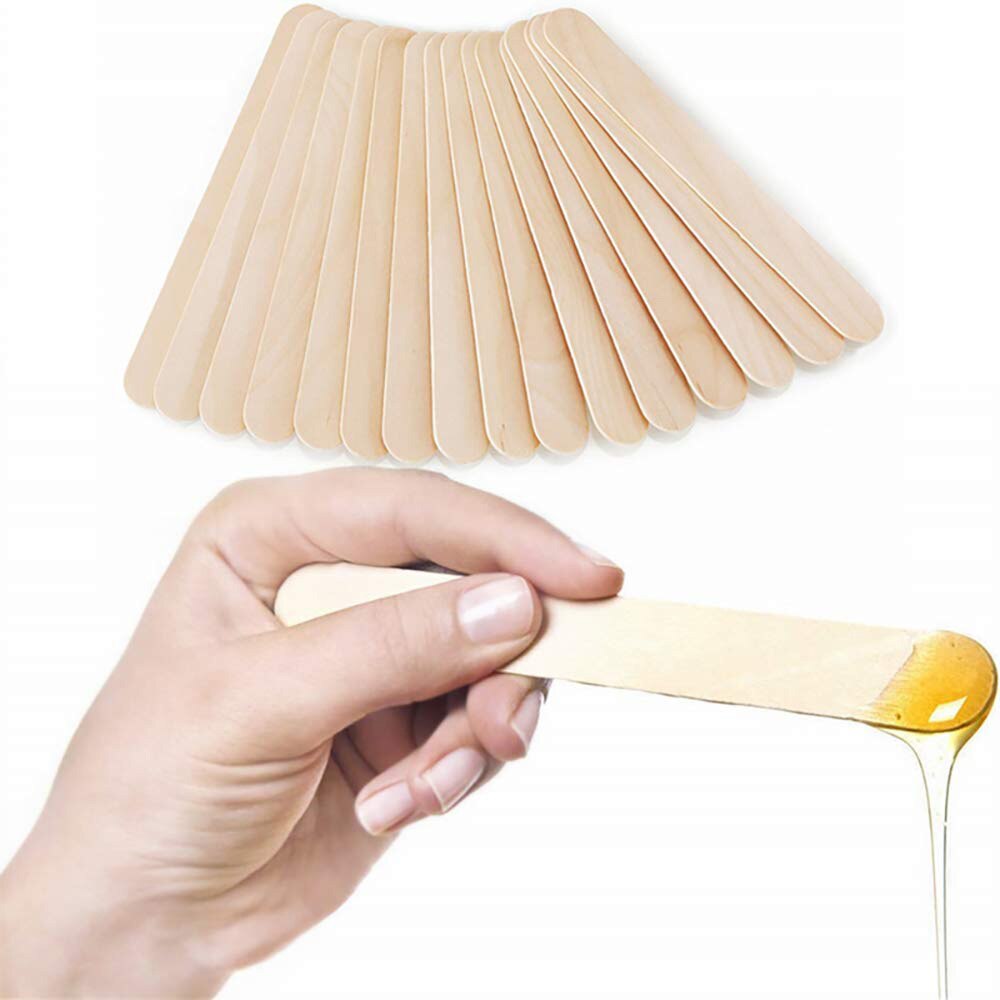 10Pcs Waxen Sticks Grote Brede Wax Applicator Sticks Ontharing Spatel