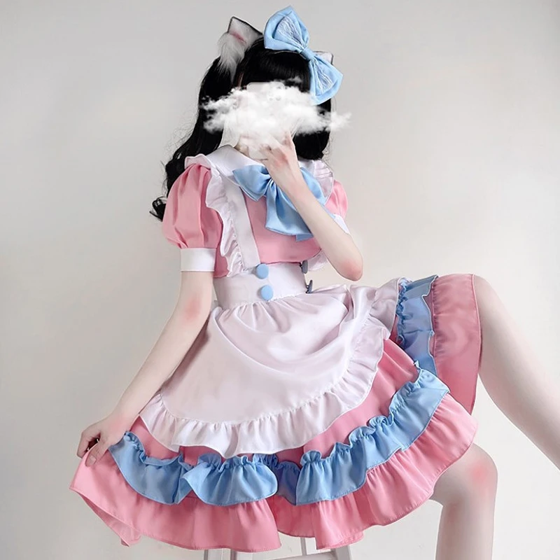 Robe Lolita Robe de Demoiselle d'honneur Grande Taille Jupe Mignonne Gros N Diego Fille Robe Cosplay Kostüme Gar Vajements: L
