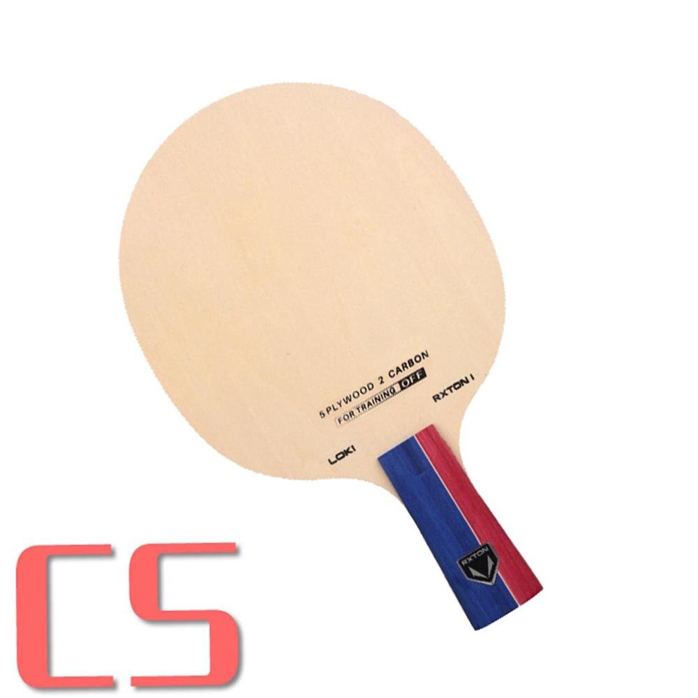 Loki rxton 1 carbono ténis de mesa lâmina 7 camadas ofensiva raquete pingpong para treinamento: CS