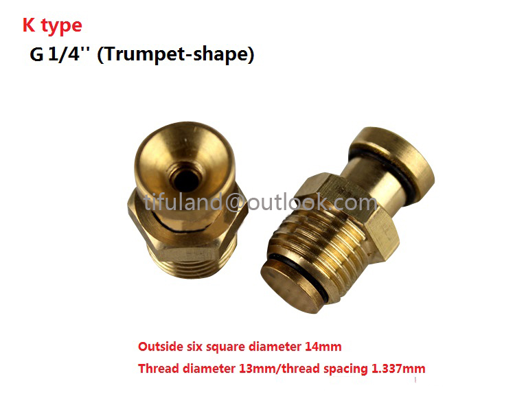 Inflatable Shaft Inflation Nozzle Pneumatic Shaft Nozzle Air Shaft Nozzle Air Expanding Shaft Valve: K type