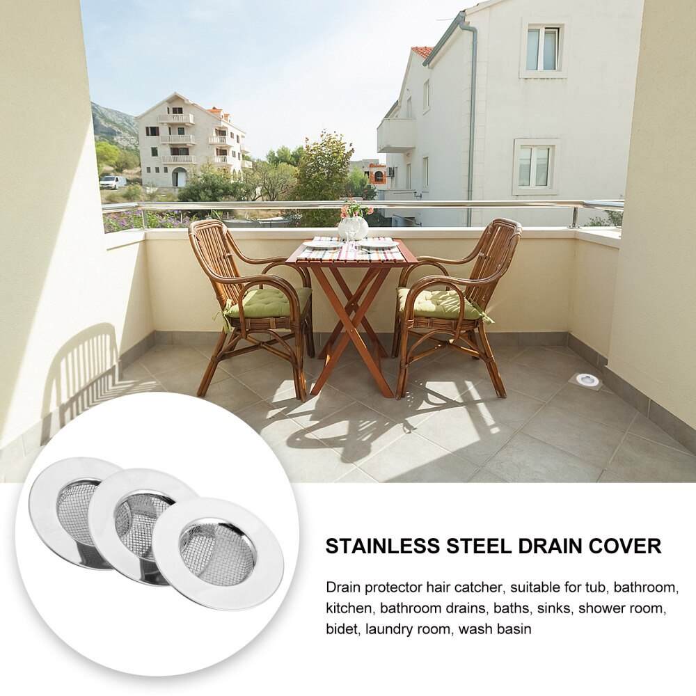 3 Stuks Roestvrij Gootsteen Afvoer Theepot Anti-Verstopping Badkamer Afvoer Filters