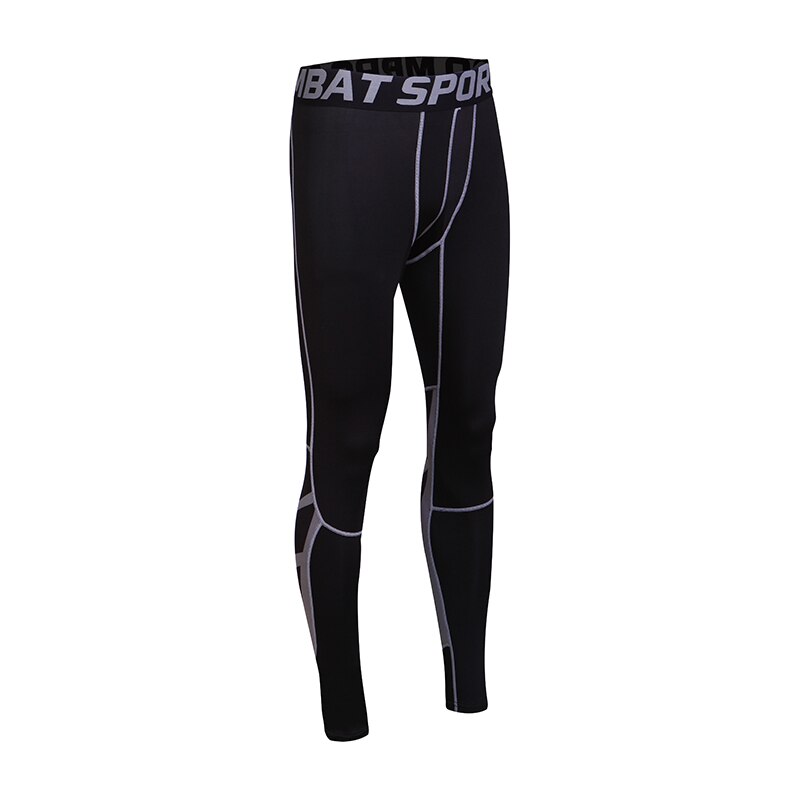 Compressão masculina calças longas camada base pele apertado ginásio ciclismo calças justas calças de ciclismo-cooree esportes jogging calças apertadas: green / M