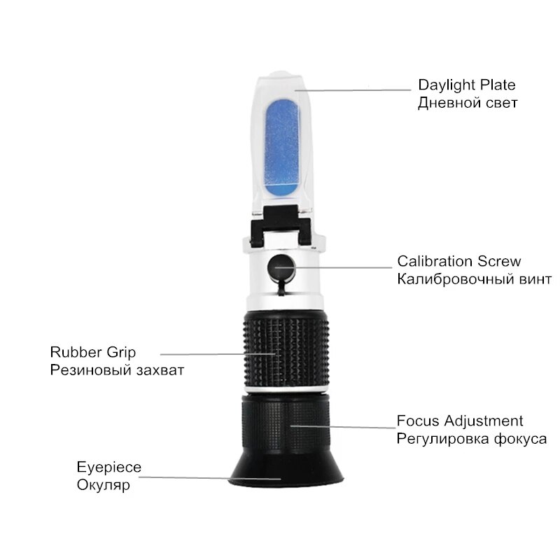 Handheld 0-90% Brix Refractometer for sugar content fruit juice liquids tester accuracy Brix measurement instrument 20% off