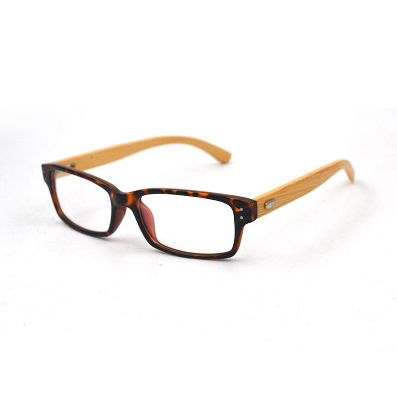 Vintage Bamboo Wooden Legs Rivets transparent glasses Women Men Myopia Presbyopia Optical Prescription Glasses Frame L3
