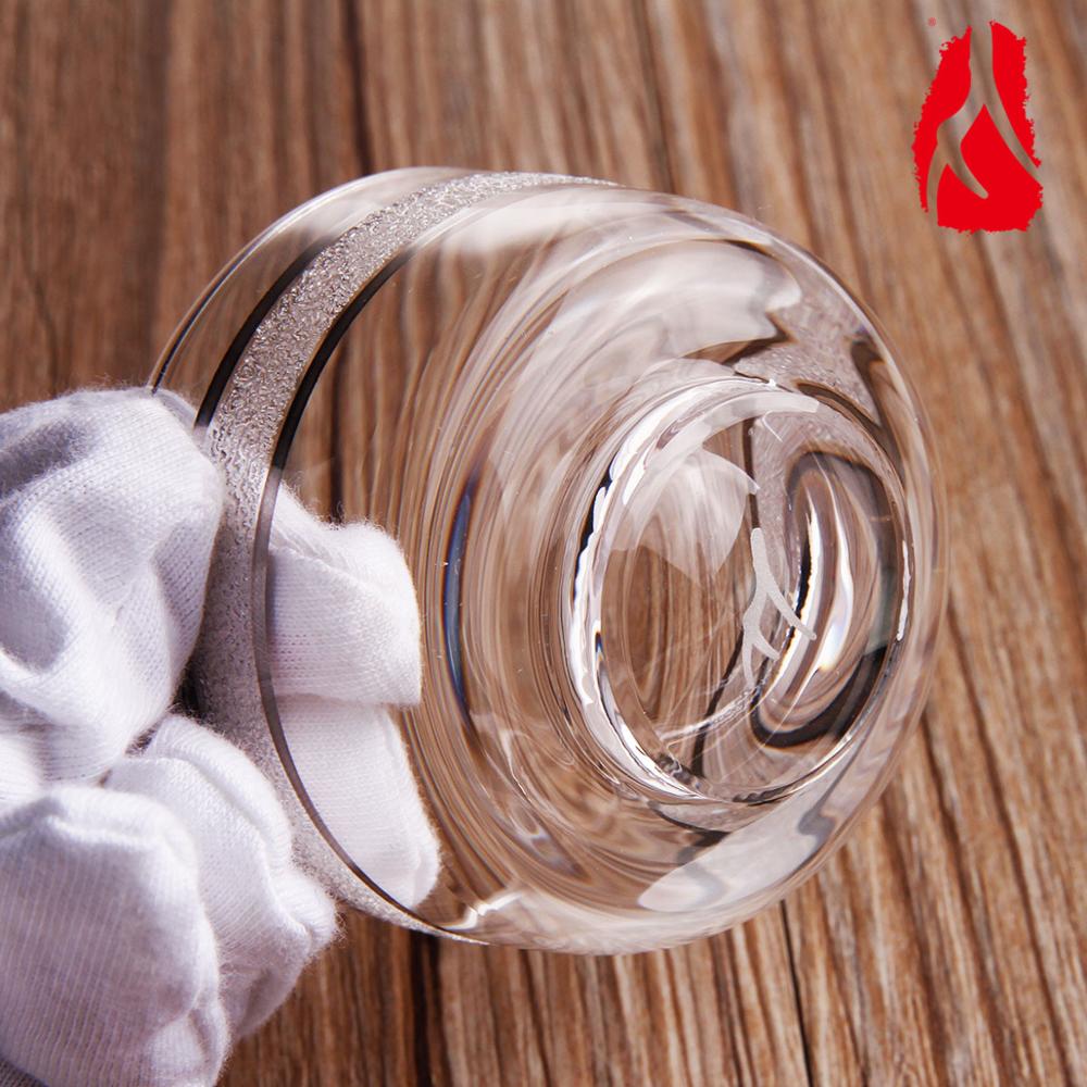 76ml clear crystal theekopje cup body goud 501072