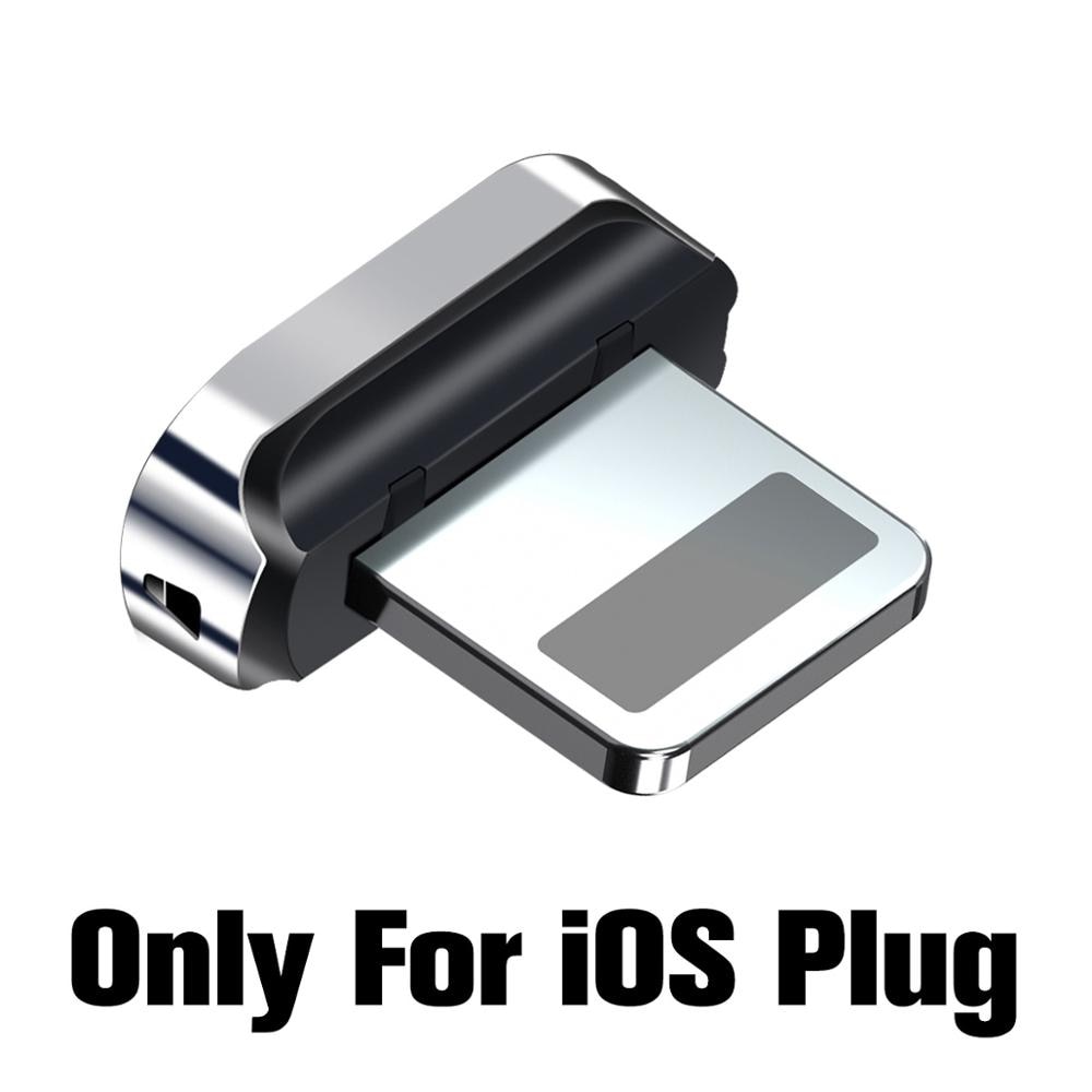 Magnetisk kabeladapter för anmone fonken 4- -polig magnetisk laddare kabelspetsar magnetkontakt för iphone micro usb typ c kabel
