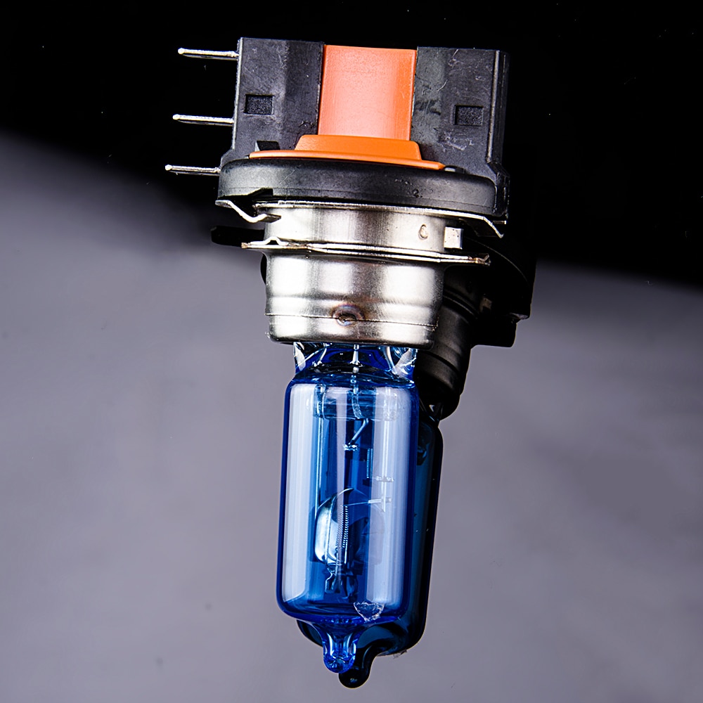 Hippcron H15 Halogen Lamp 12V 15/55W 2 PCS(1 Pair) 5000K HeadLight Bulb Dark Blue Glass Car Light Super White
