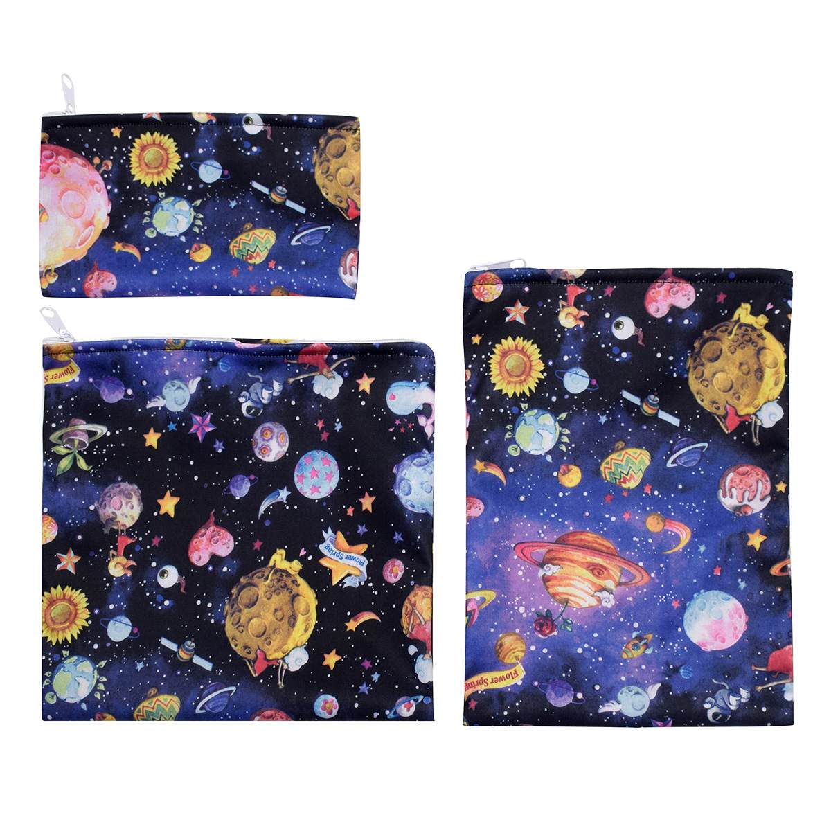 3PCS Reusable Snack Bag Food Storage Bags Leakproof Waterproof Lunch Bread Sandwich Bag Pouch For School Camping Food Organizer: LS10