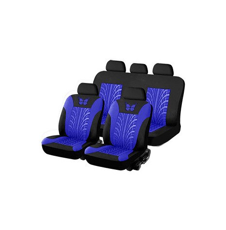 Funda de protección de coche para asiento de coche, de mariposa Universal para las cuatro estaciones, 9 Uds.: Blue 9pcs