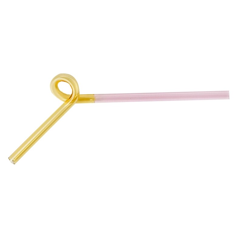 Glass Drinkware Straws Spiral Shape Drinks: BJ00577