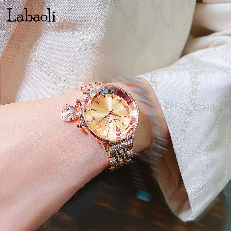 LABAOLI Rose Gold Watch Women Watches Ladies Steel Women&#39;s Bracelet Watches Female Clock Relogio Feminino Montre Femme