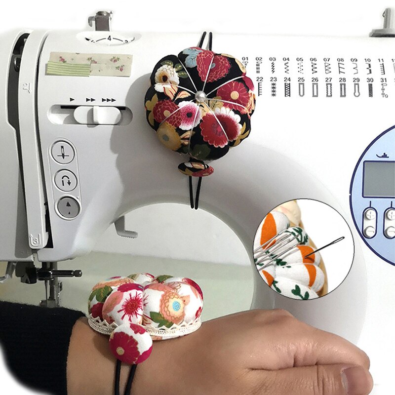 Pin Zak Naaimachine Pols Dual-Purpose Pin Kussen Pompoen Pols Speldenkussen Diy Kruissteek Borduren Naaien Gereedschap