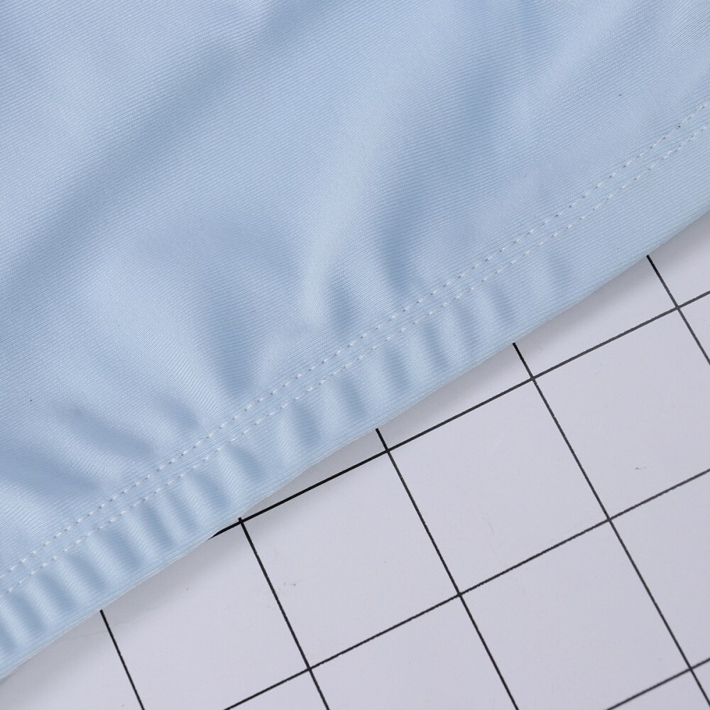 Bonnet de bain pour adultes, en tissu Polyester, pour hommes et Sports aquatiques (bleu clair)